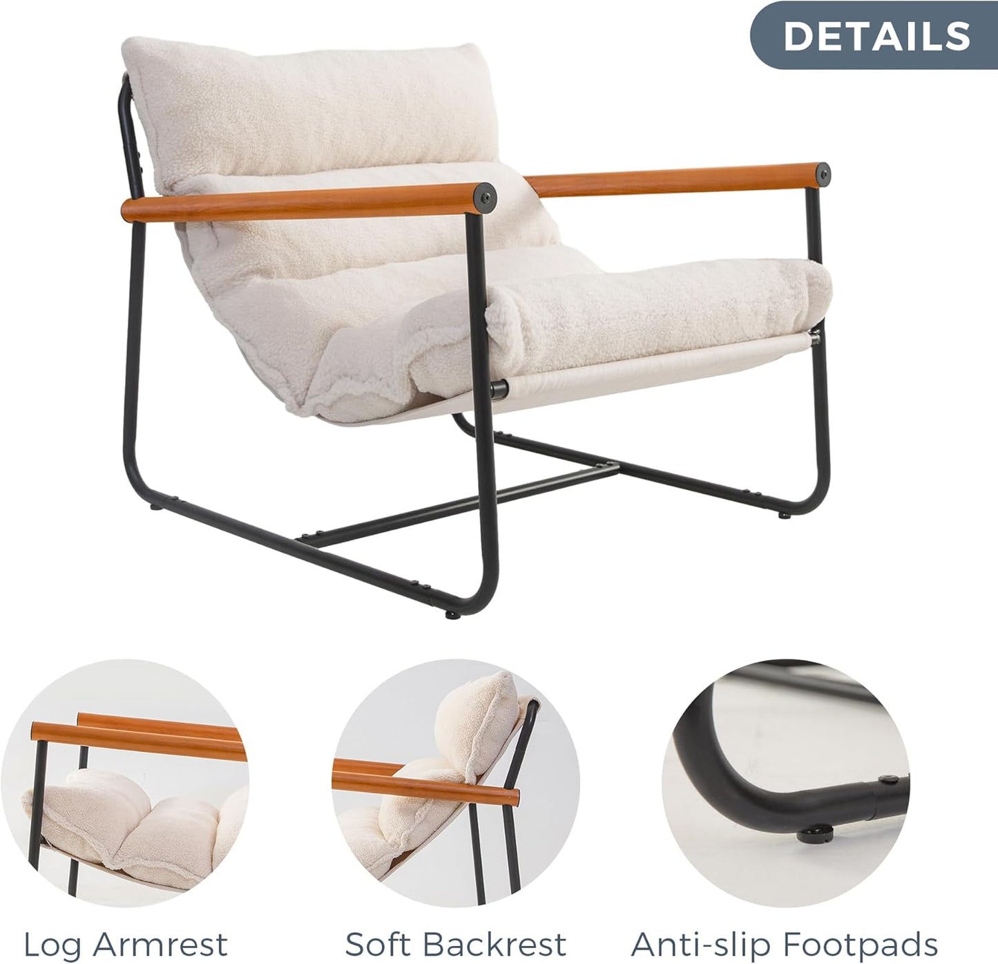 Supersized Accent Sling Chair