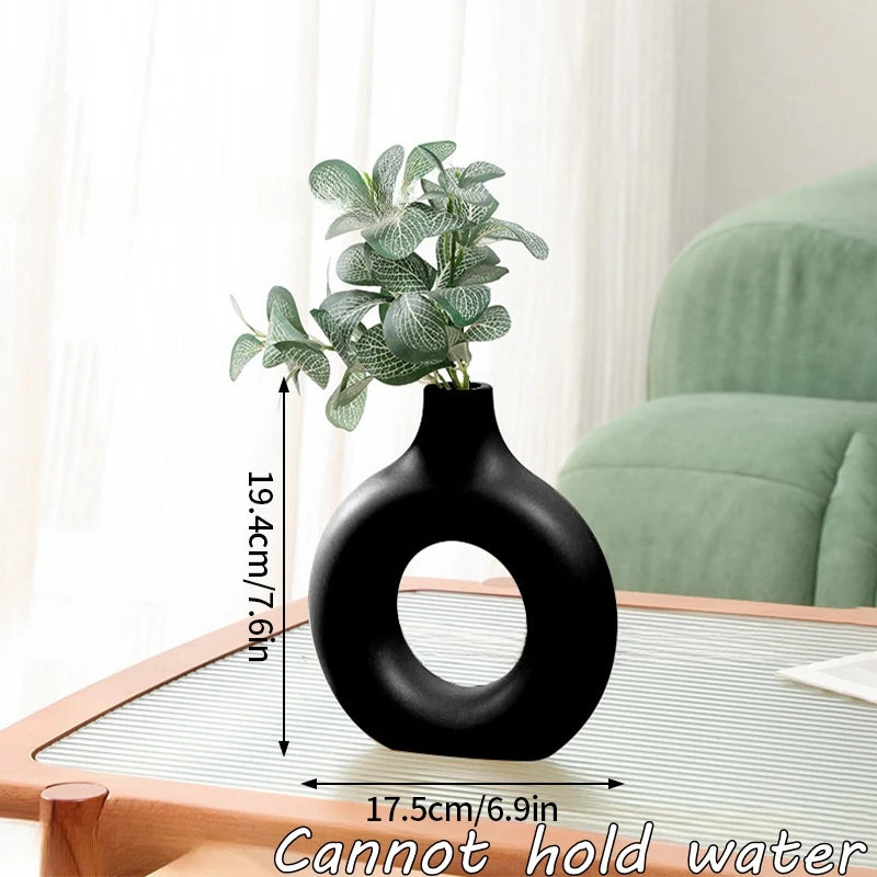 Plastic Pure White Vase
