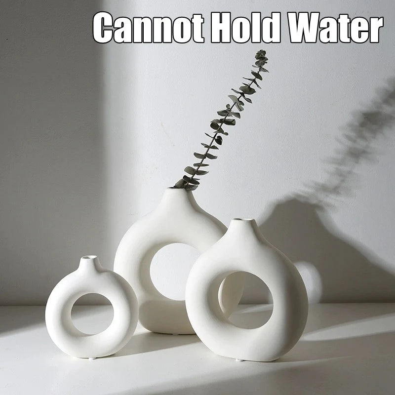 Plastic Pure White Vase