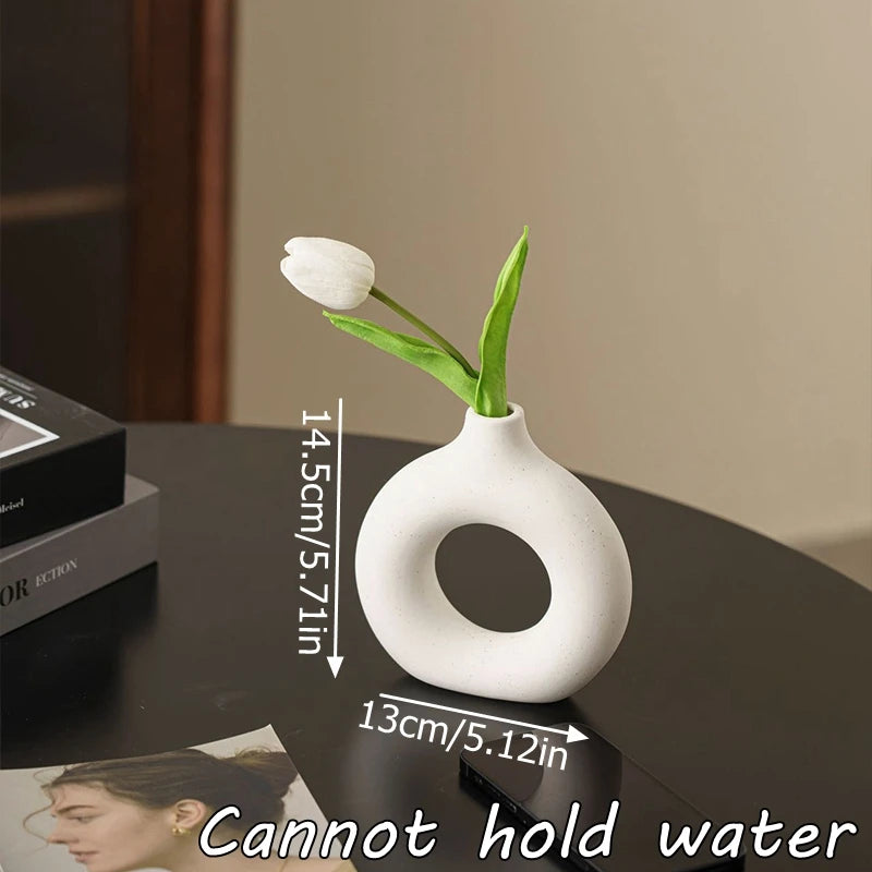 Plastic Pure White Vase