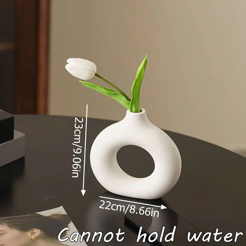 Plastic Pure White Vase
