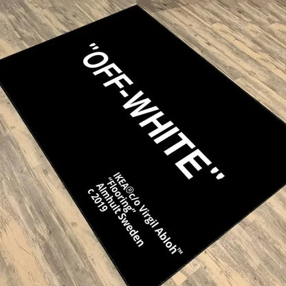 "Off White" Street Fashion Carpet